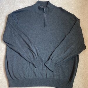 Grey 1/4 zip Jos A Banks Sweater